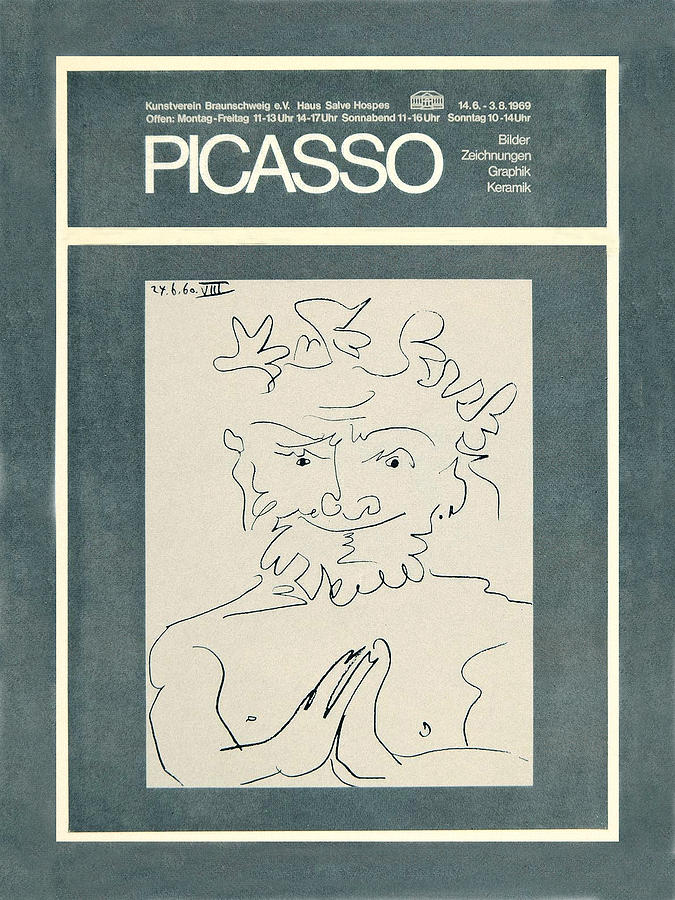 Picasso Exhibition Poster 2 Photograph by Andrew Fare