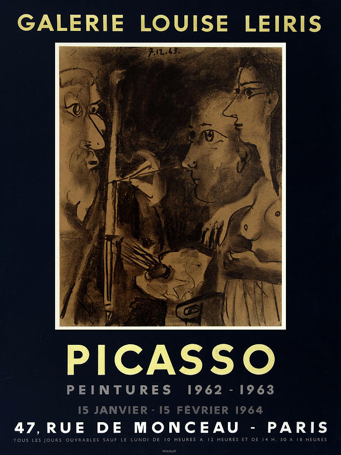 Picasso Exhibition Poster 9 Photograph by Andrew Fare