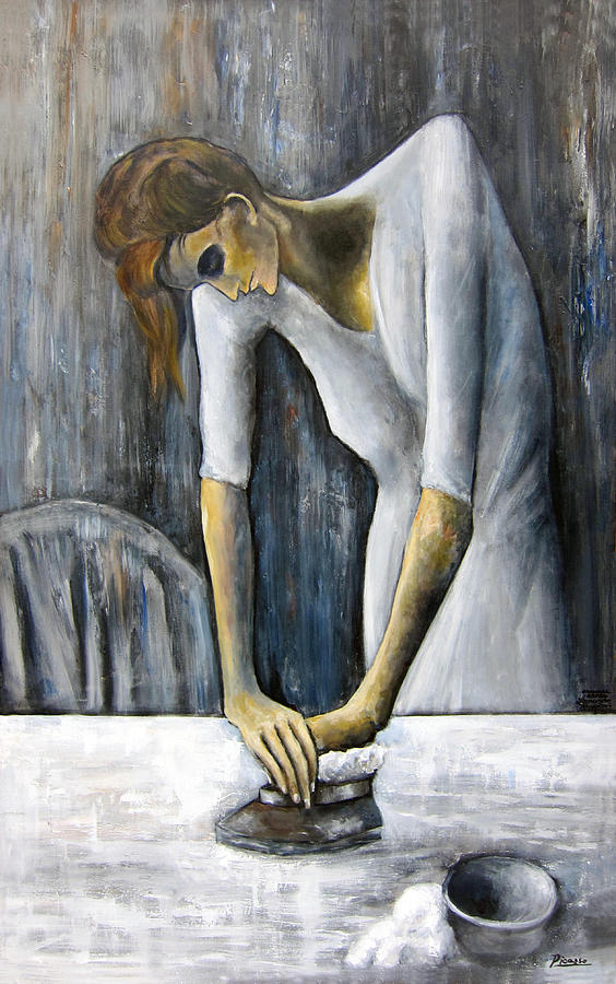 Picassos Woman Ironing Painting by Leonardo Ruggieri
