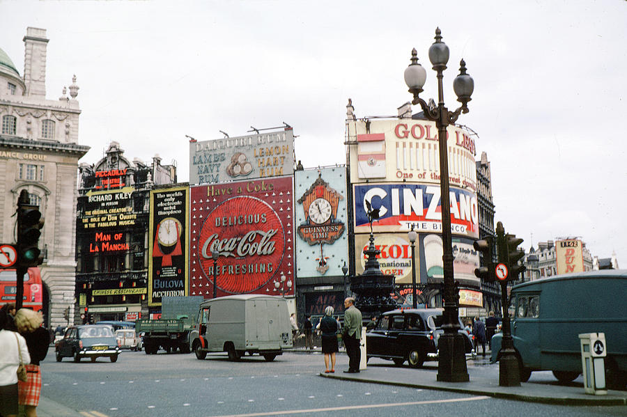 Piccadilly Circus 1950s Photograph by Wernher Krutein