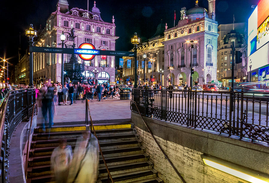 Piccadilly Station and Circus Photograph by Micah Goff