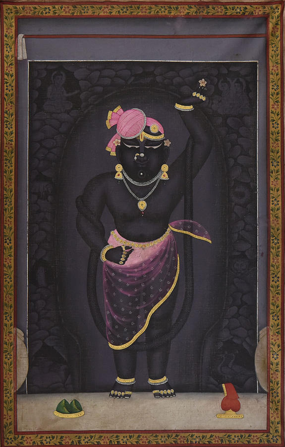 Pichwai Painting - Pichwai 118 by Pichwai Pichvai Pichhavai Pitchwai
