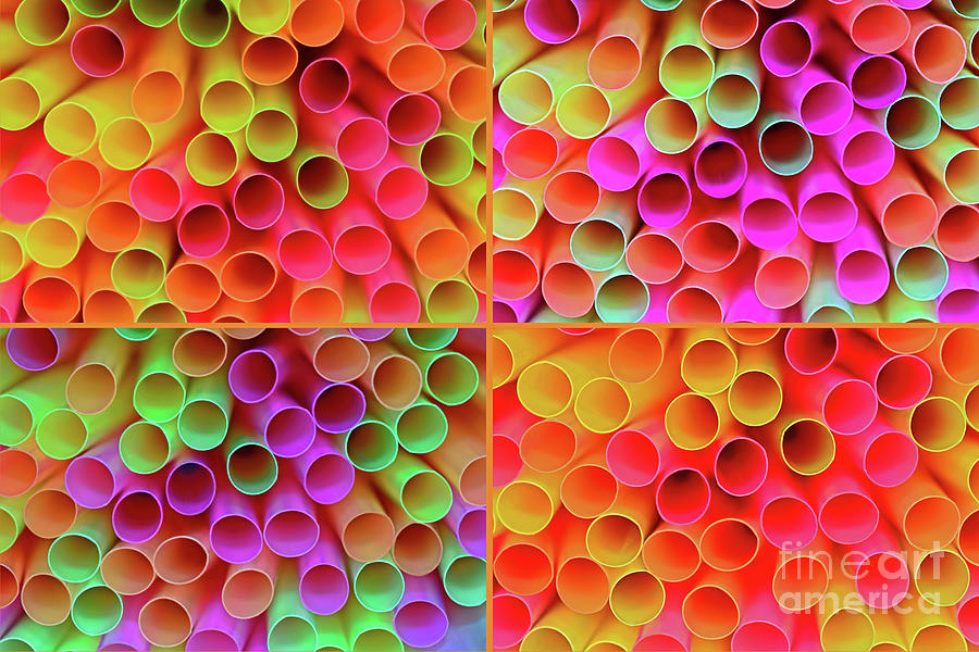 Abstract Photograph - Pick a Straw by Kaye Menner by Kaye Menner