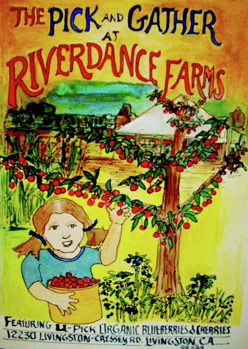 Pick and Gather at Riverdance Farms Painting by James Christiansen
