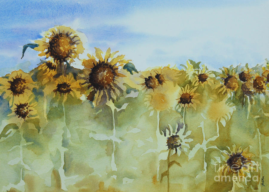 Sunflower Painting - Pick Me by Gretchen Bjornson