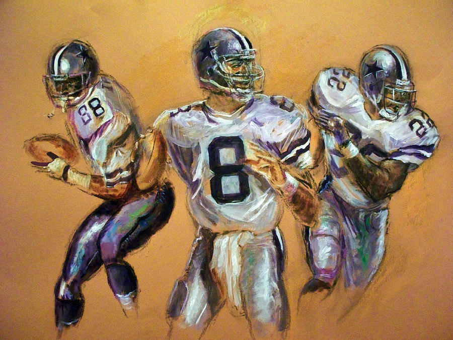 Troy Aikman Mixed Media - Pick your Poison...The Glory Days by Tommy  Winn