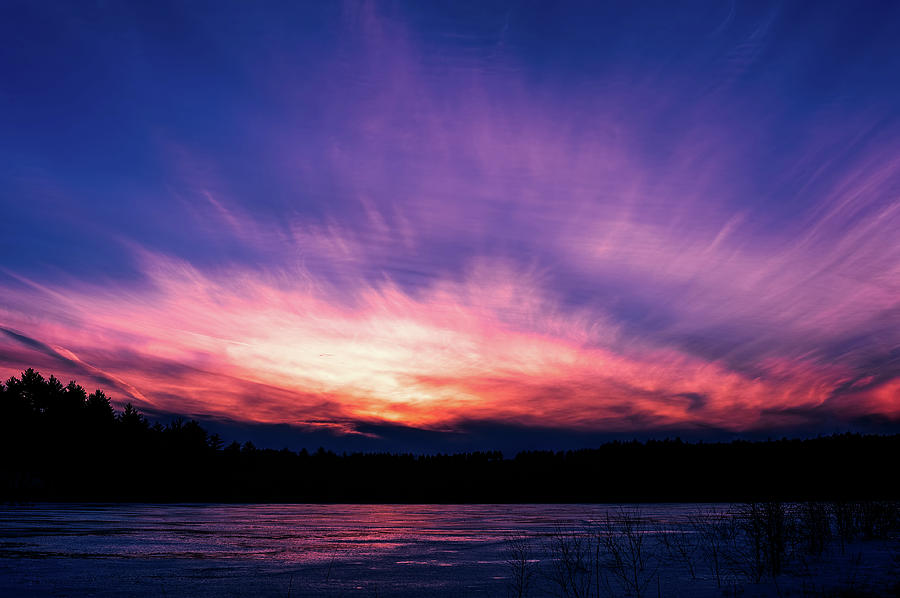 Sunset Photograph - Pickerel Lake by Scott Norris