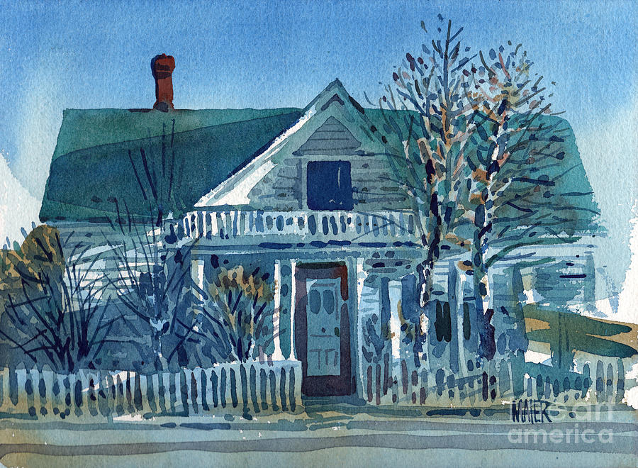 Picket Fence Painting - Picket Fence by Donald Maier