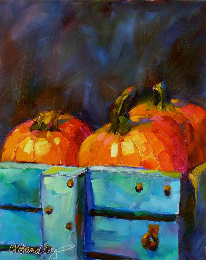 Pickin Pumpkins Painting by Chris Brandley