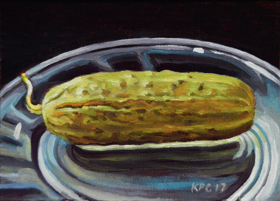 Pickle Dish Painting by Kenneth Cobb - Fine Art America