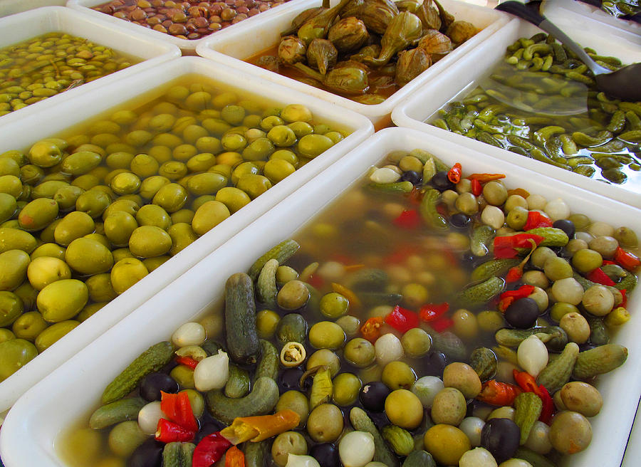 Holiday Photograph - Pickled Olives And Others by Tina M Wenger
