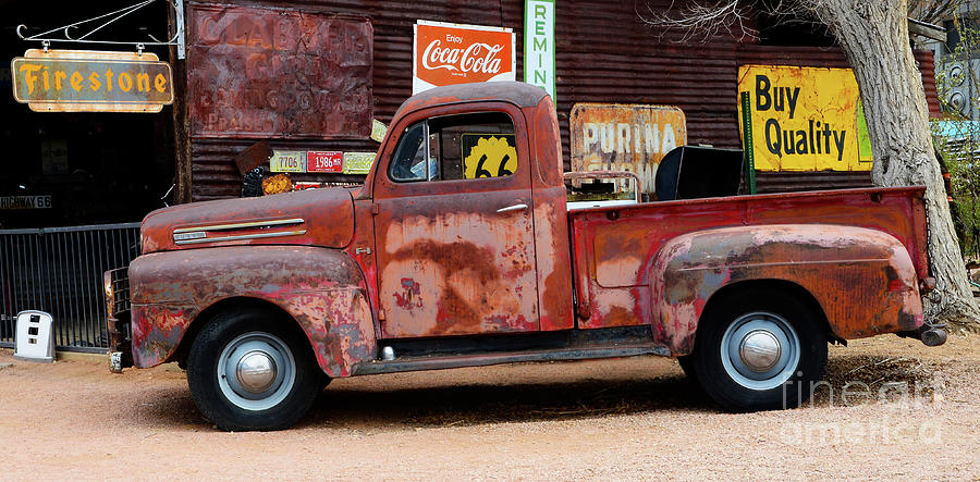Pickup At Hackberry Arizona Photograph by Bob Christopher
