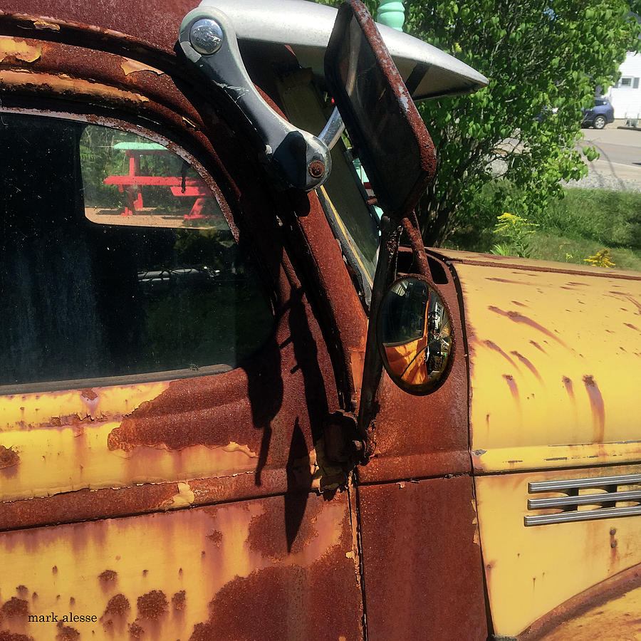 Pickup mirror Photograph by Mark Alesse