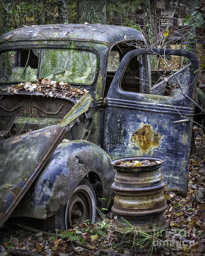Old Blue Pickup Truck Photograph by Walt Foegelle