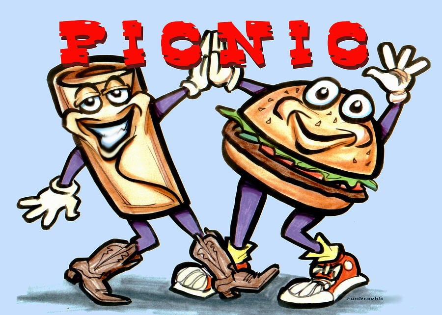 Picnic Greeting Card - Picnic by Kevin Middleton