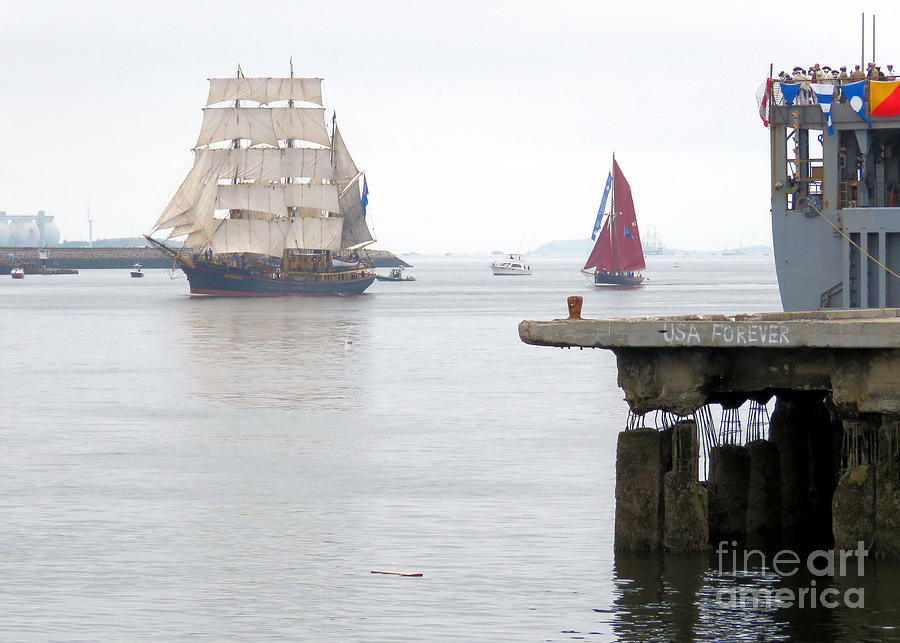 Picton Castle Parade of Sails  Photograph by Janice Drew