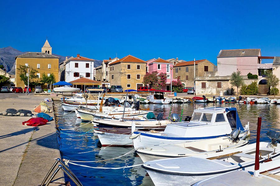 Pictoresque colorful Dalmatian village of Vinjerac Photograph by Brch Photography