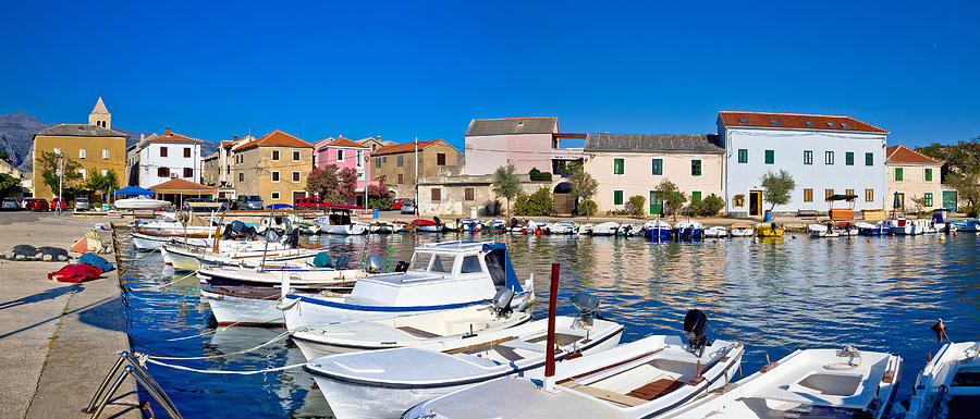 Pictoresque fishermen village of Vinjerac panorama Photograph by Brch Photography