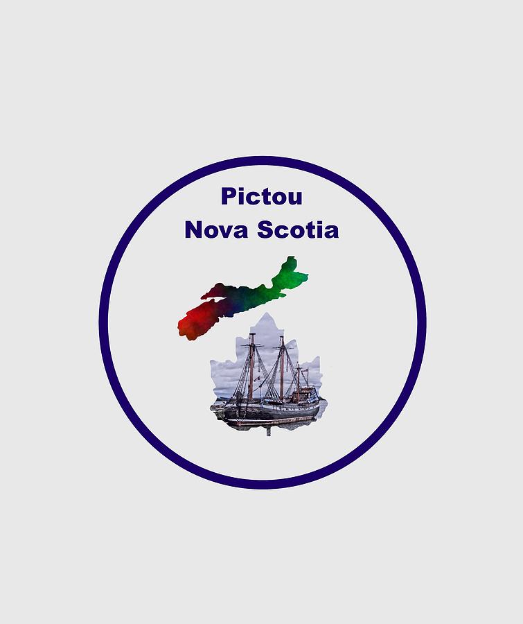 Pictou Nova Scotia Design Mixed Media by Kathleen Sartoris