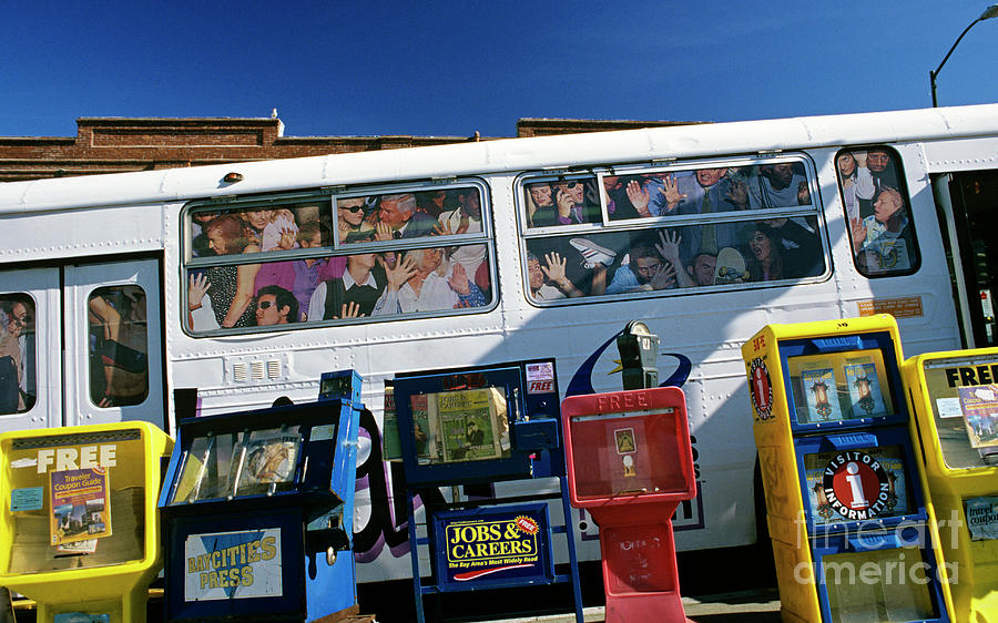 Picture Ad of Over Crowded Bus  Photograph by Jim Corwin