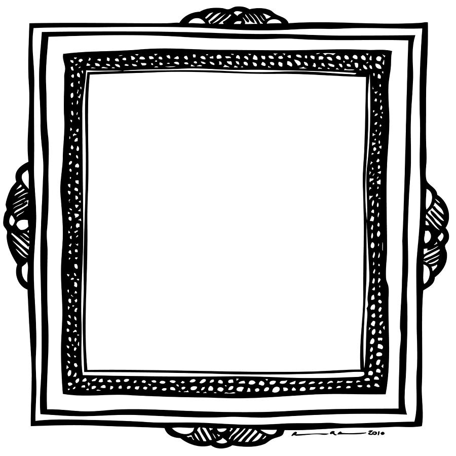 Picture Frame Drawing by Karl Addison