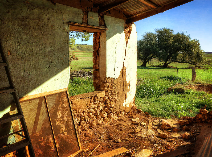 Farmhouse Photograph - Picture Window by Wayne Sherriff