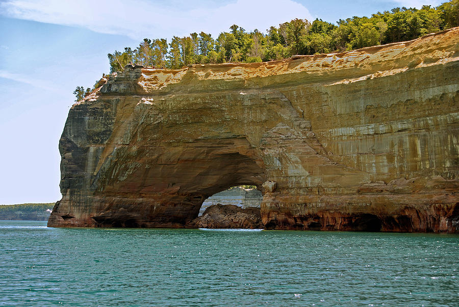 Pictured Rocks Arch Photograph by Michael Peychich