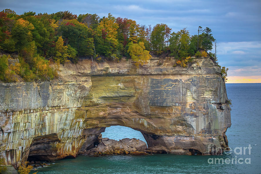 Pictured Rocks Grand Portal -5996 Photograph by Norris Seward
