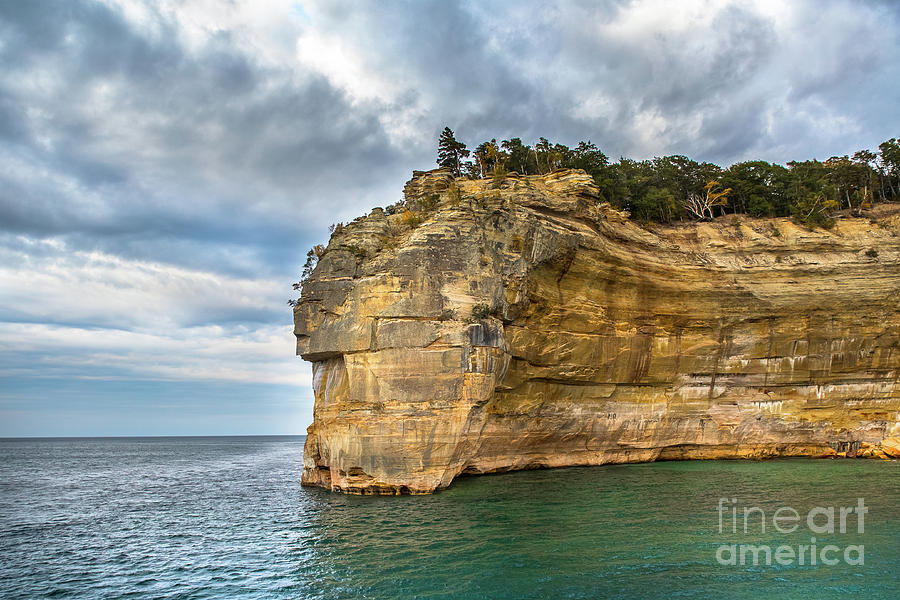 Pictured Rocks Indian Head -5692  Pure Michigan Photograph by Norris Seward