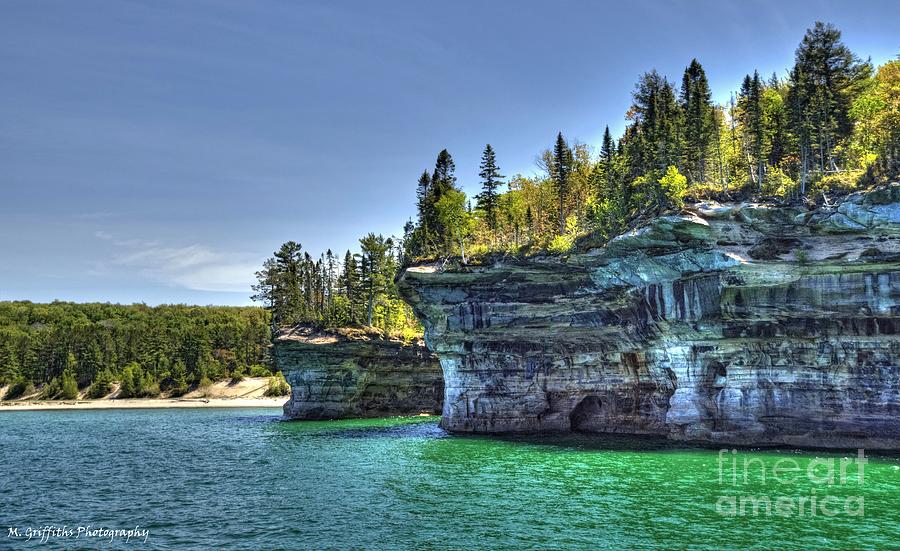 National Parks Photograph - Pictured Rocks by Michael Griffiths