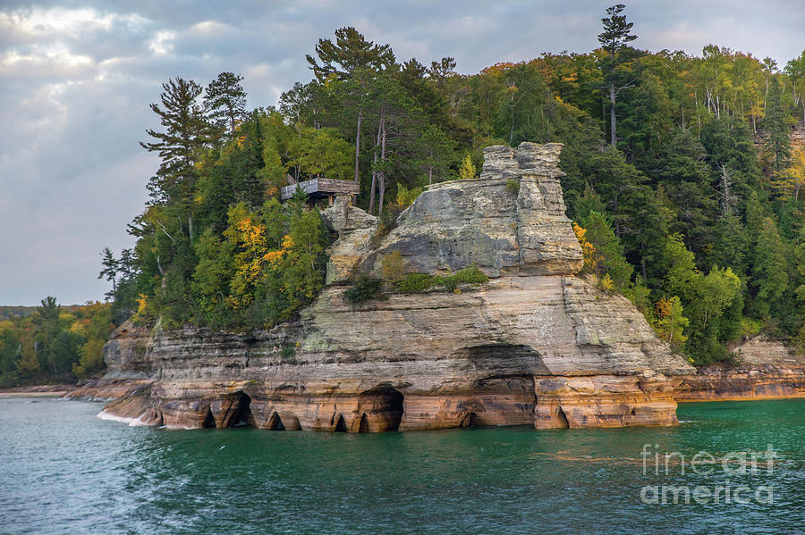 Pictured Rocks Miners Castle -5773  Michigans Upper Peninsula Photograph by Norris Seward
