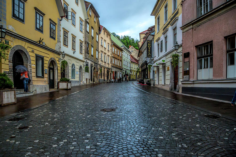 Picturesque Ljubljana Street Photograph by Lindley Johnson