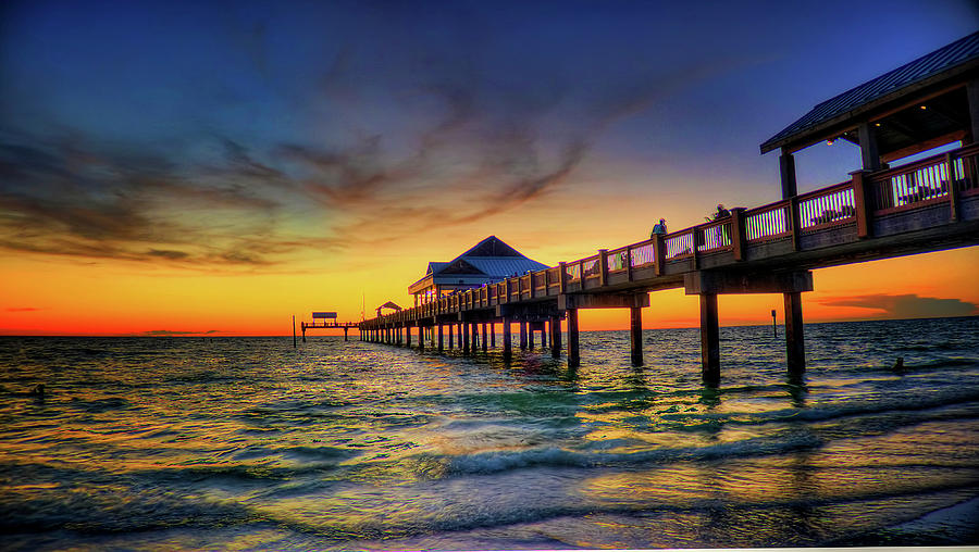 Pier 60 Sunset Photograph by Eddie Alcorne