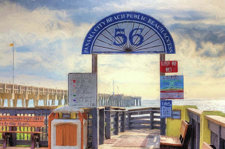 Pier Access 56 Panama City Beach Digital Art by JC Findley