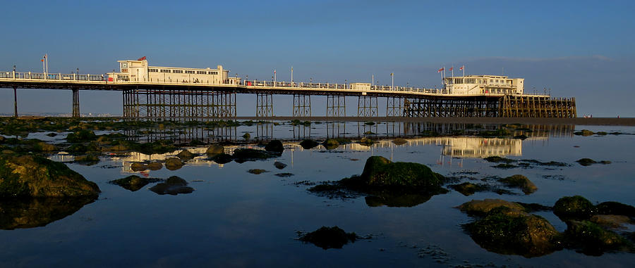 Pier and Sky Reflection 3 Photograph by John Topman