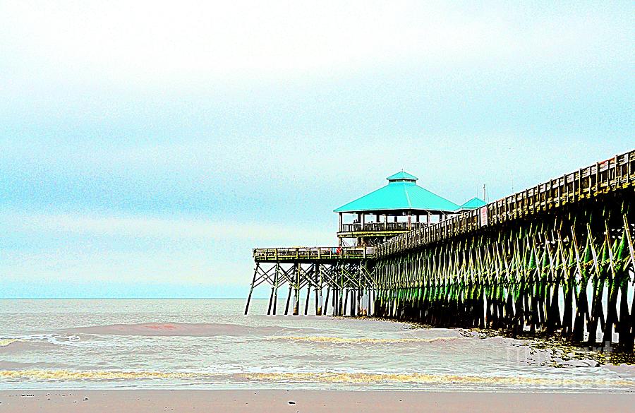 Pier Photograph - Pier At Folly Beach by Kathleen Struckle