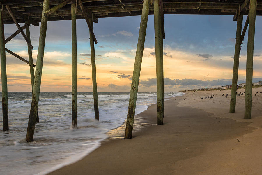 Pier at Kure Beach Photograph by Kevin Giannini