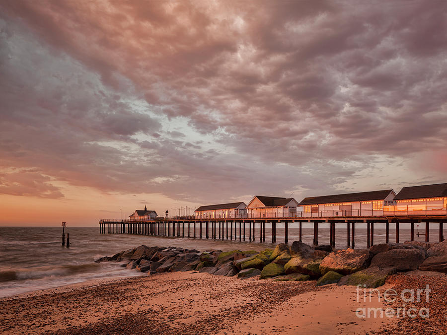 Pier at Sunrise Photograph by Colin and Linda McKie