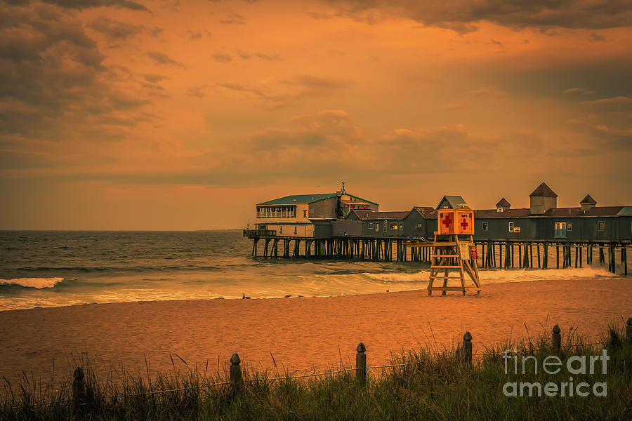 Pier at sunset #1 Photograph by Claudia M Photography