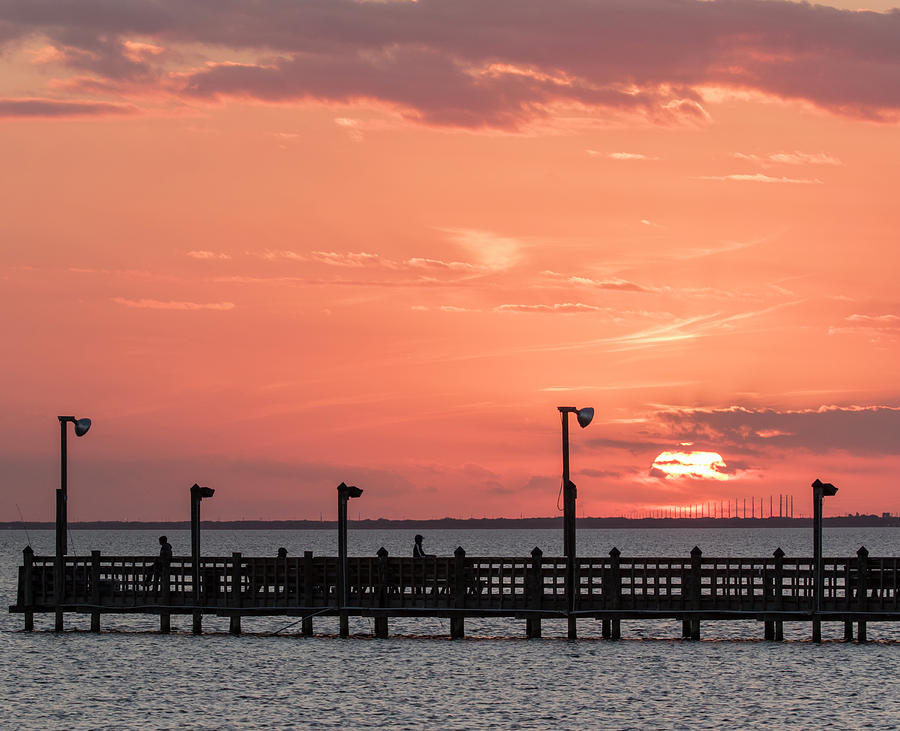 Pier at Sunset Photograph by Jurgen Lorenzen