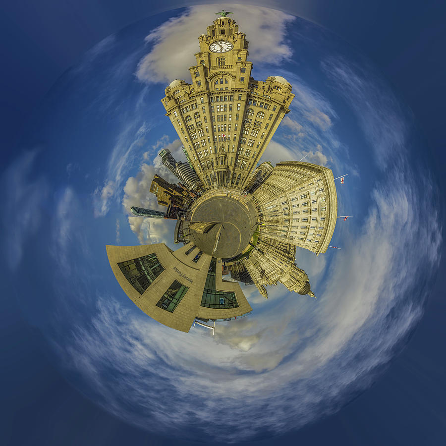 Liverpool Photograph - Pier Head Planet by Paul Madden