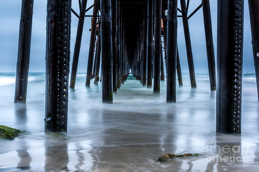 Ocean Photograph - Pier into the Ocean by Leo Bounds Ocean Photograph - Pier into the Ocean by Leo Bounds