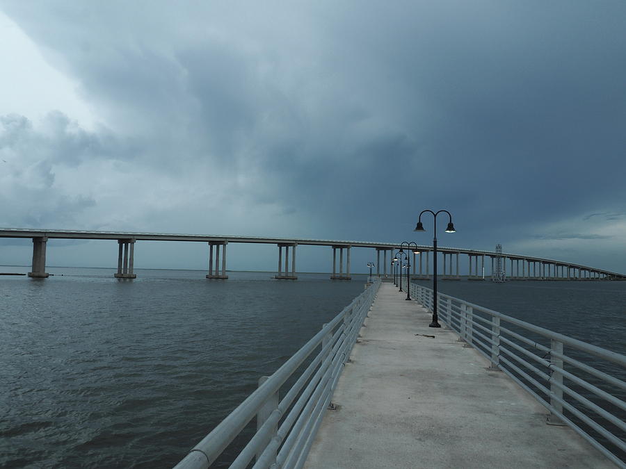 Pier meets Bridge Photograph by Jerry Connally