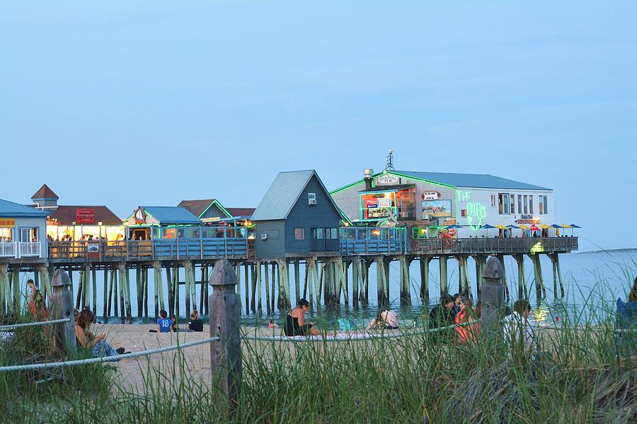 Pier Old Orchard Beach Maine Photograph by Judy Genovese