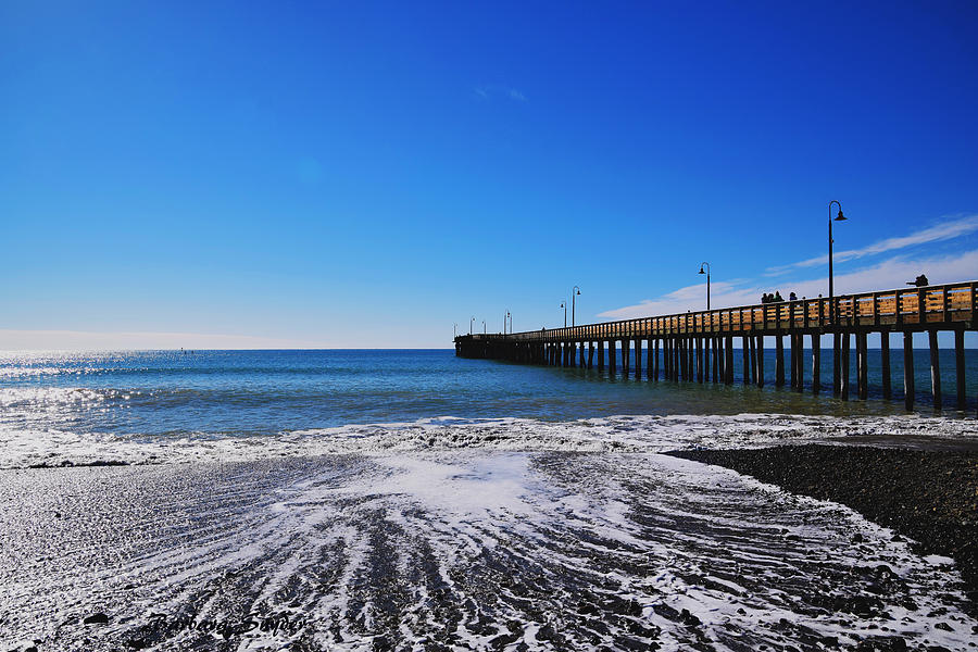 Pier Painting - Pier Pier at Cayucos California  by Barbara Snyder