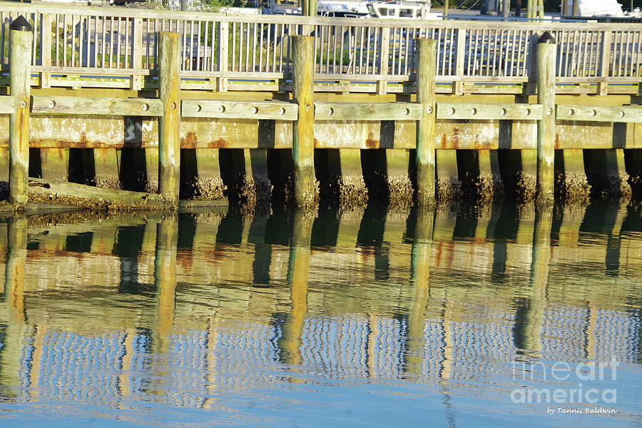 Pier reflection Photograph by Tannis Baldwin