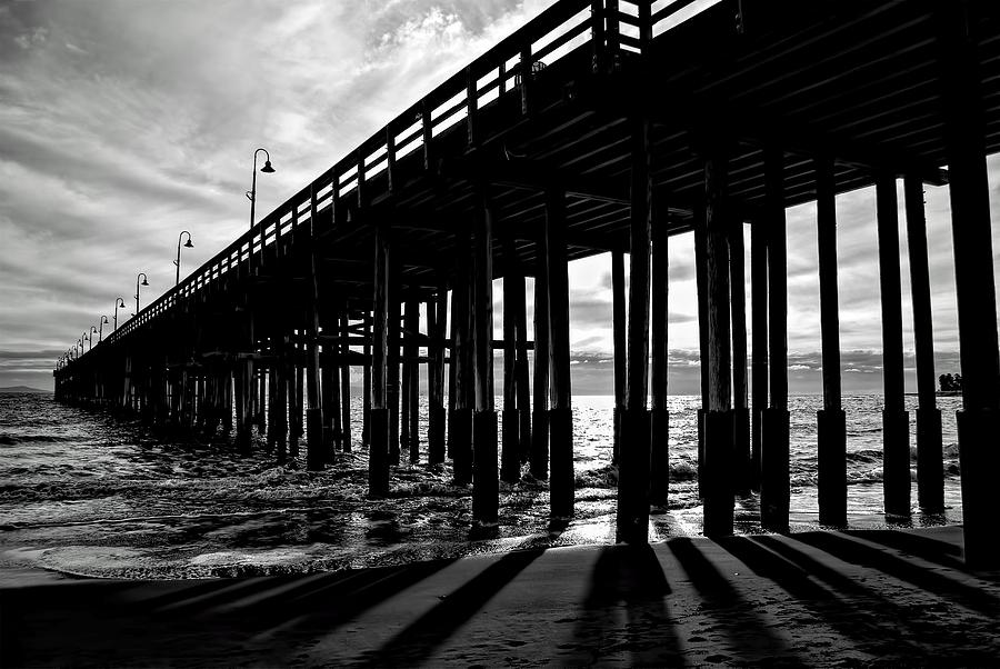 Pier Shadows Photograph by Wendell Ward