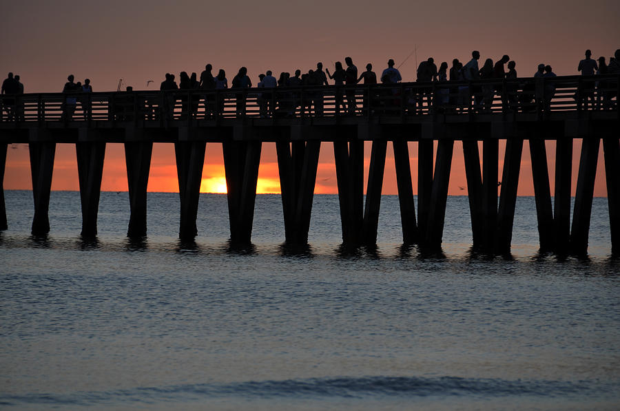 Pier Silhouettes Photograph by Kelly Wade