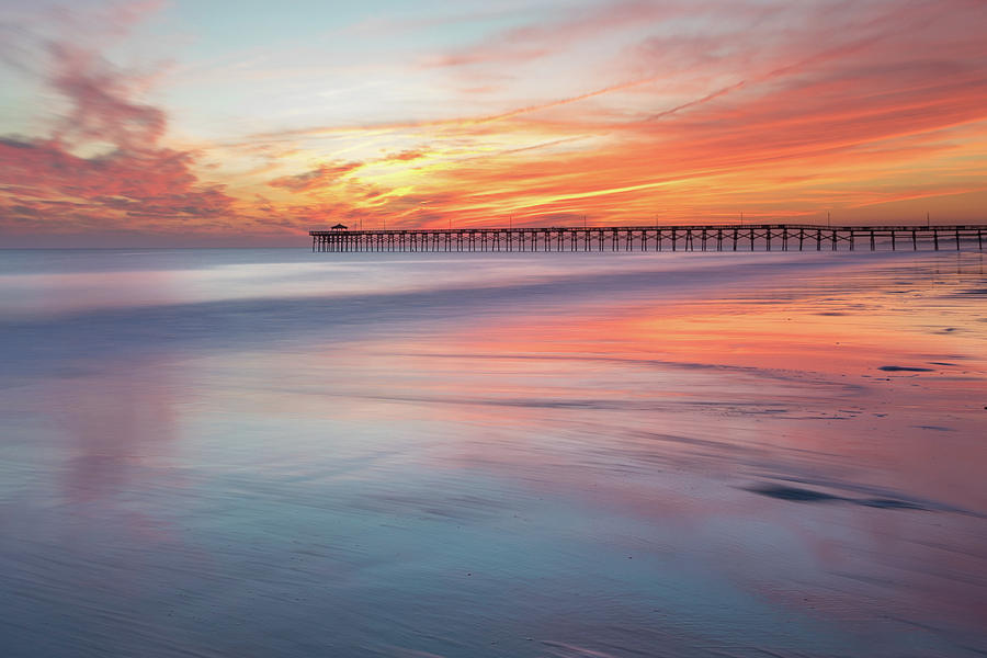 Pier Sunset Photograph by Nick Noble