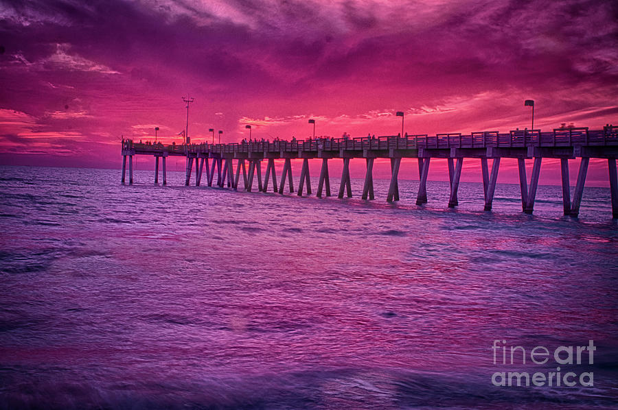 Pier Sunset Photograph by Quinn Sedam